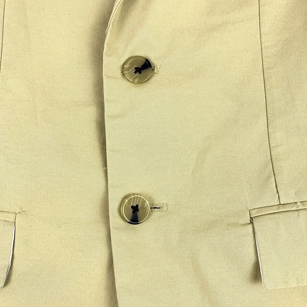 Banana Republic Slim Fit Blazer Sport Coat Suit Jacket 36R Tan 2 Button‎ Cotton